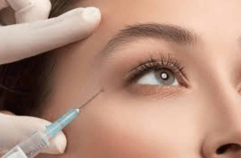 Botox injections being prepared as a non-surgical treatment option for managing squint in adults.